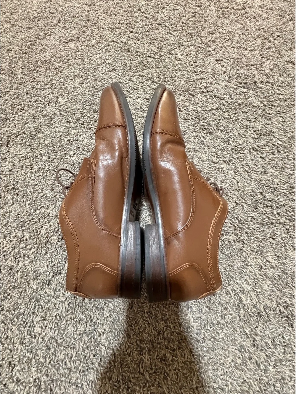 Nunn Bush Men's Centro Flex Cap Toe Oxfords Brown Dress Shoes 81085 Size 13 M